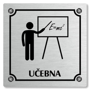 Učebna, 118x118mm, stříbrná, Kansas